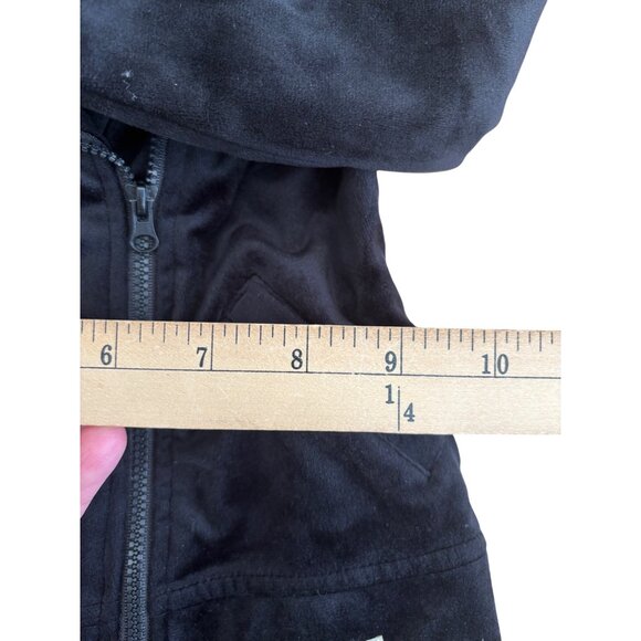 Hudson Kids Faux Suede Black Moto Jacket With Zipper & Snap Buttons 18M - Picture 5 of 9